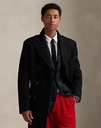 Tailored Melton Wool-Blend Topcoat