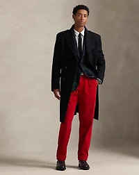 Tailored Melton Wool-Blend Topcoat
