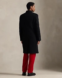 Tailored Melton Wool-Blend Topcoat