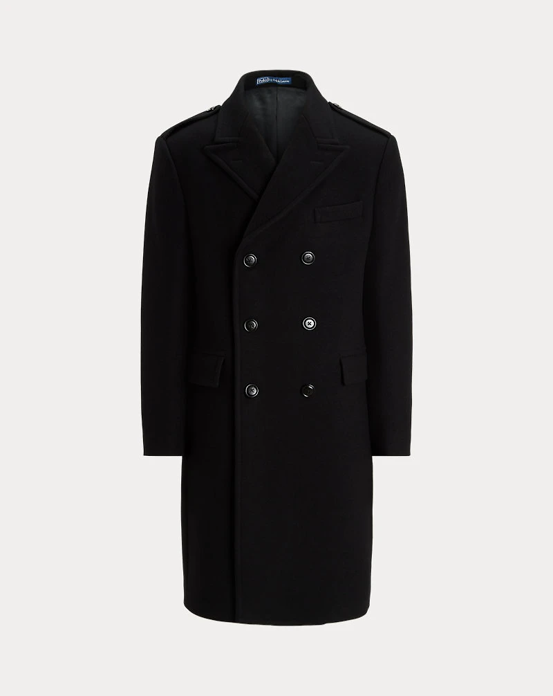Tailored Melton Wool-Blend Topcoat