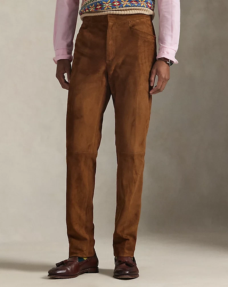 Tailored Suede Suit Trouser