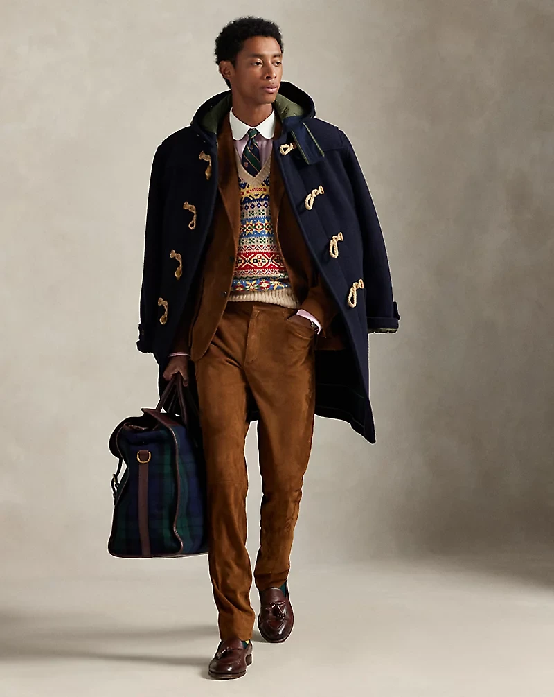 Tailored Suede Suit Trouser