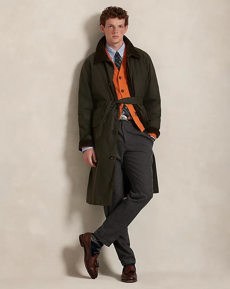 The Iconic Oilcloth Belted Coat