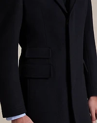 Velvet-Collar Wool-Cashmere Topcoat