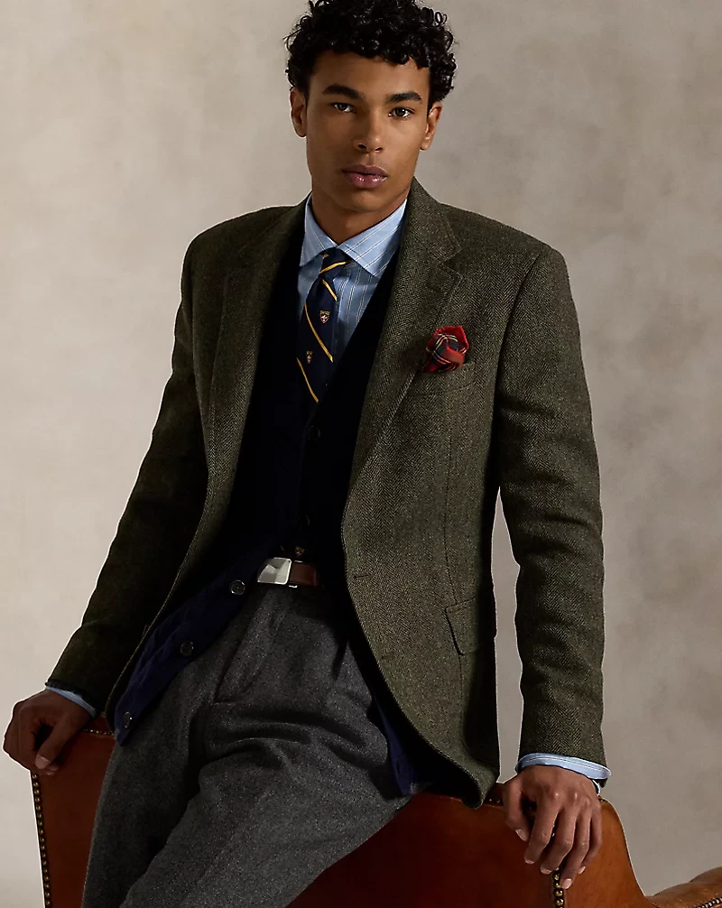 Polo Tailored Herringbone Sport Coat