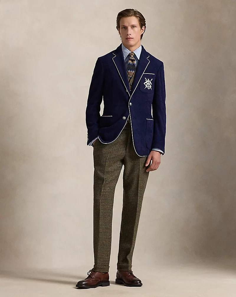 Tailored Embroidered Terry Blazer