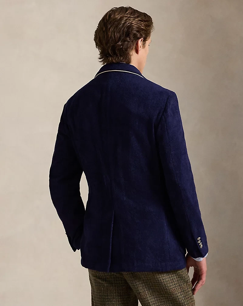 Tailored Embroidered Terry Blazer