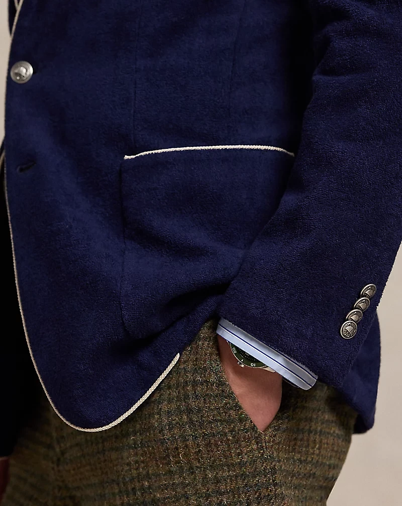 Tailored Embroidered Terry Blazer