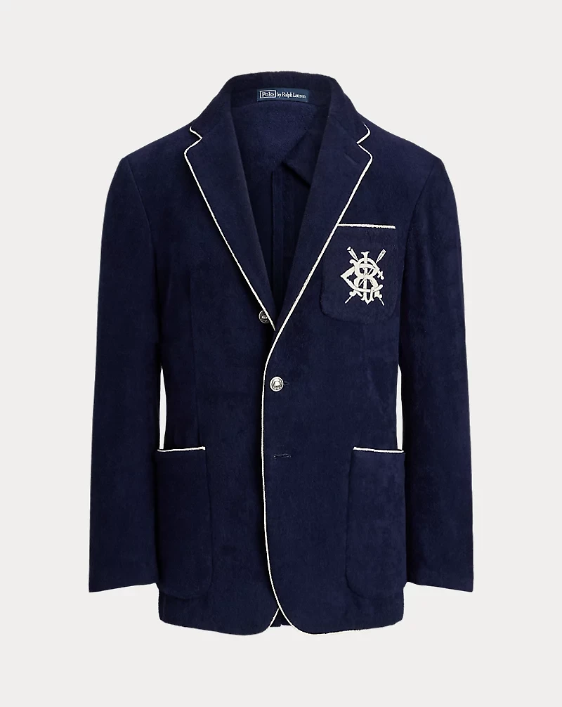 Tailored Embroidered Terry Blazer