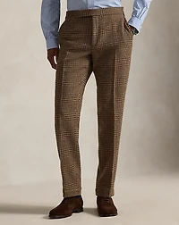 Plaid Wool Suit Trouser