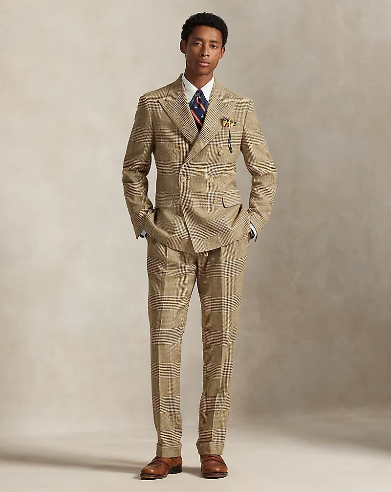 Polo Tailored Fit Plaid Suit Jacket