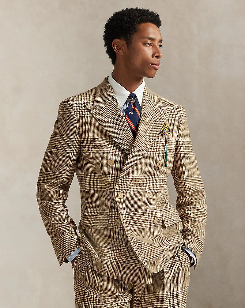 Polo Tailored Fit Plaid Suit Jacket
