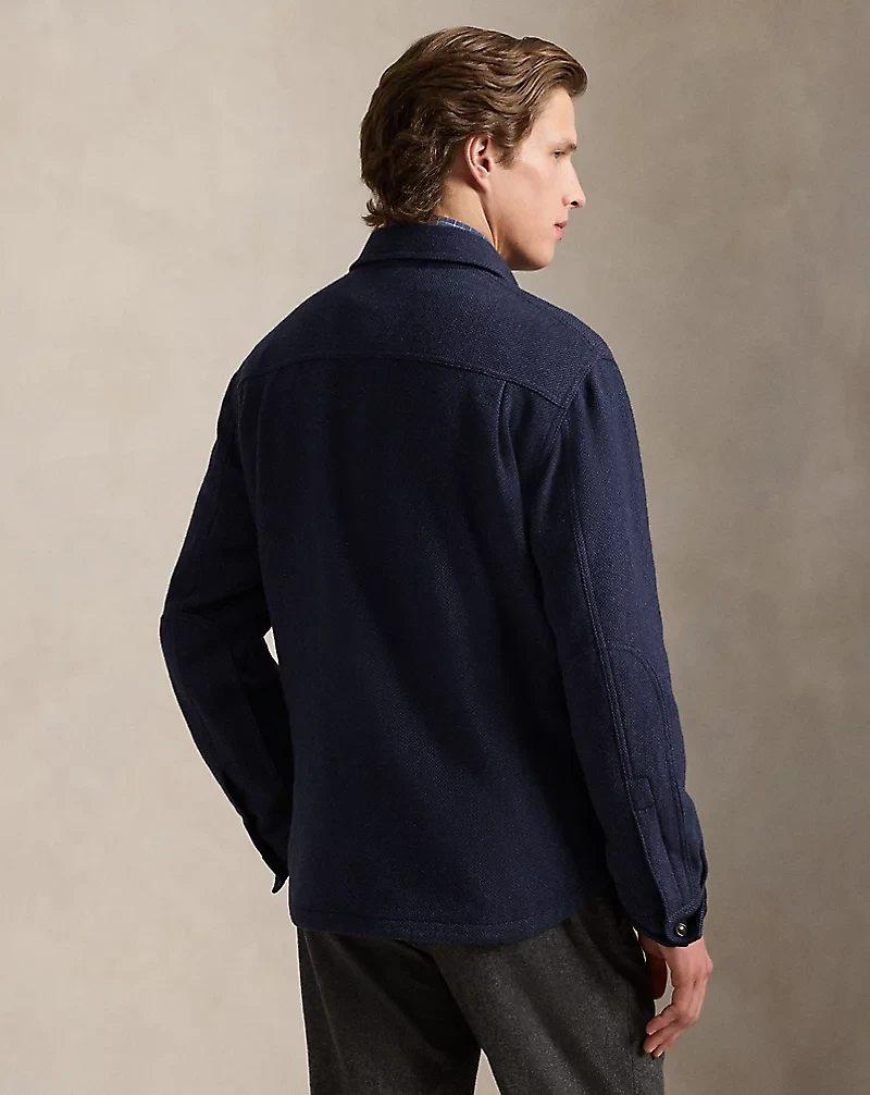 Wool-Blend Herringbone Jacket