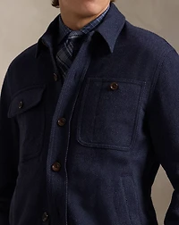 Wool-Blend Herringbone Jacket