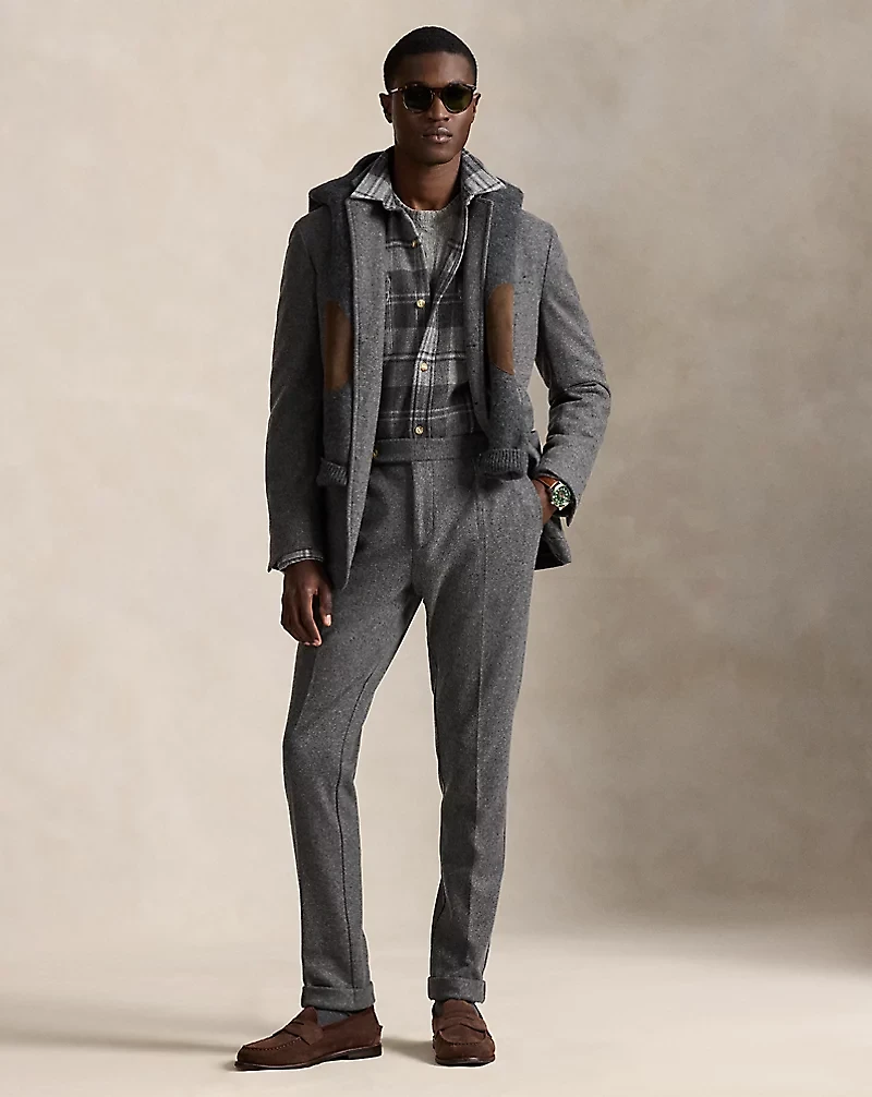 Polo Soft Modern Fit Knit Flannel Jacket