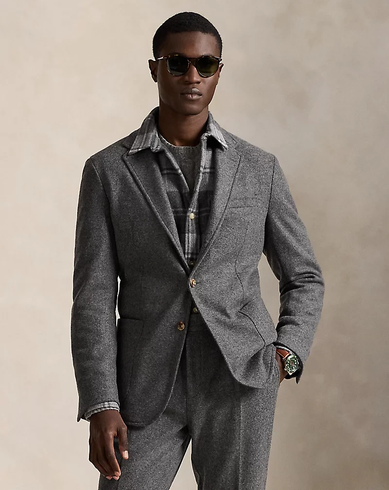 Polo Soft Modern Fit Knit Flannel Jacket