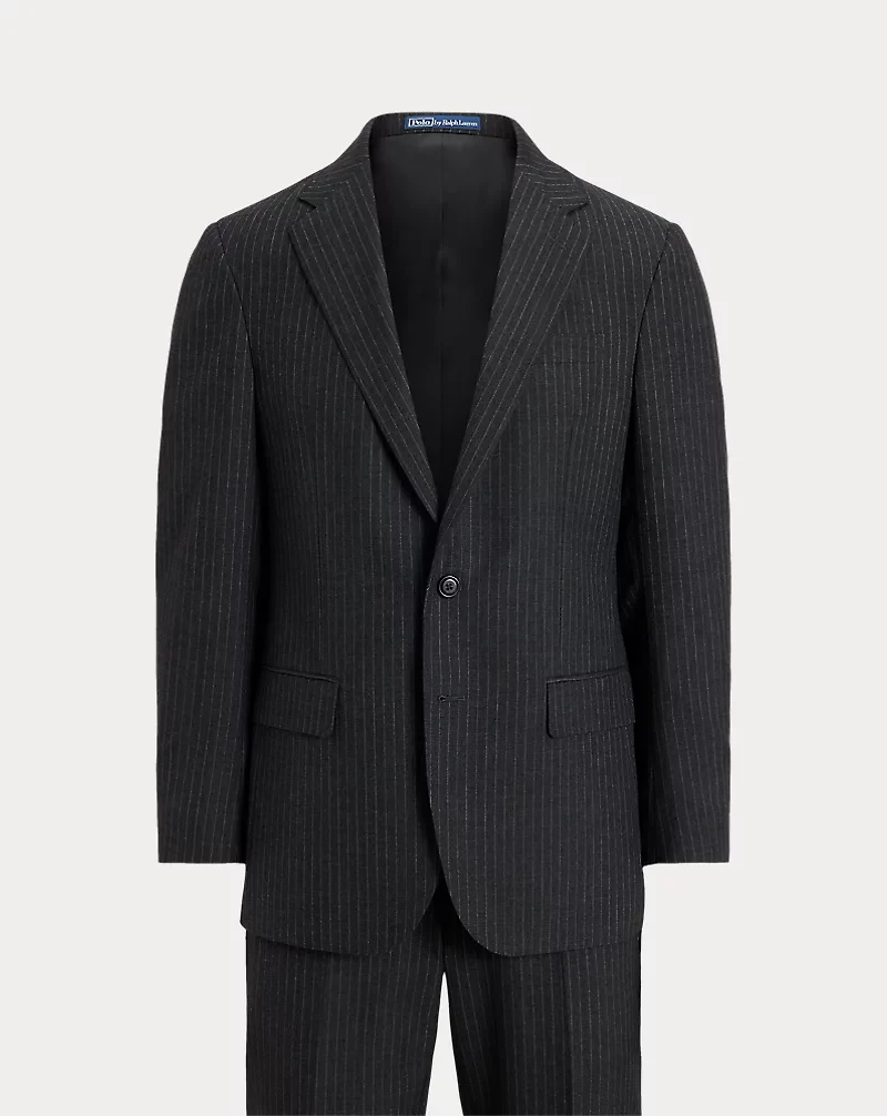 Polo Tailored Fit Striped Wool Suit