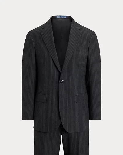 Polo Tailored Fit Striped Wool Suit