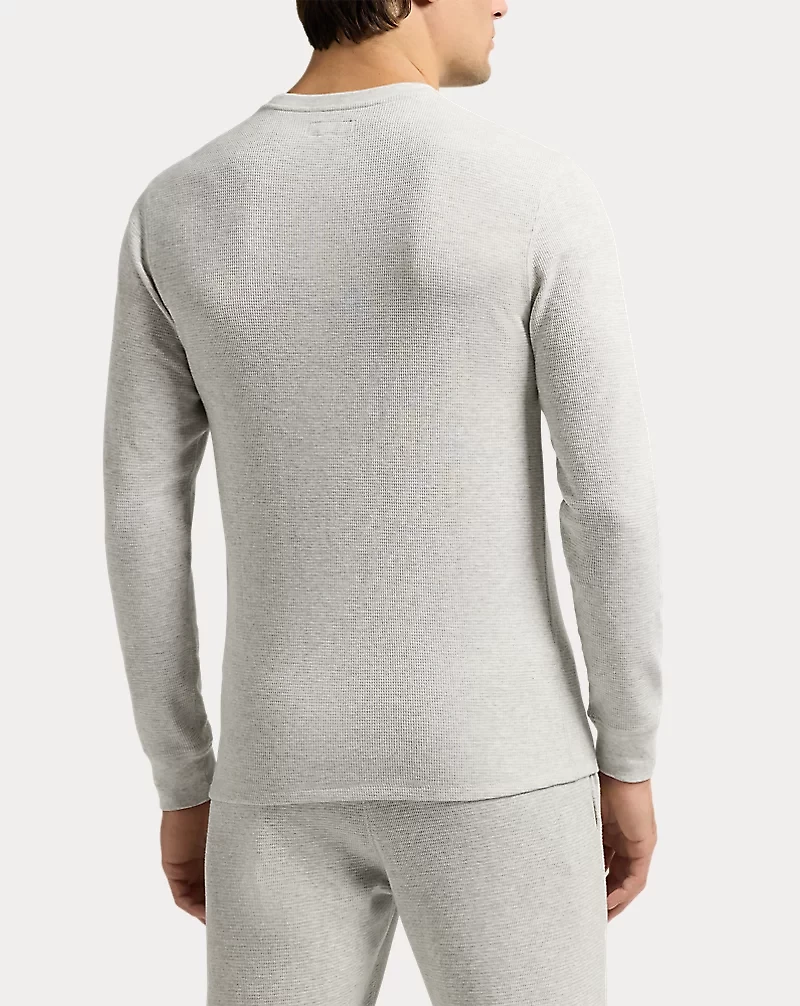 Logo Waffle-Knit Sleep Shirt