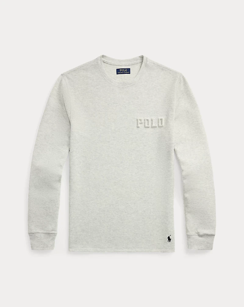 Logo Waffle-Knit Sleep Shirt