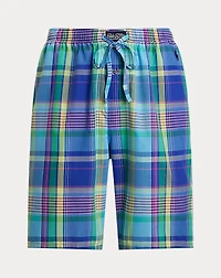 Plaid Cotton Pajama Short