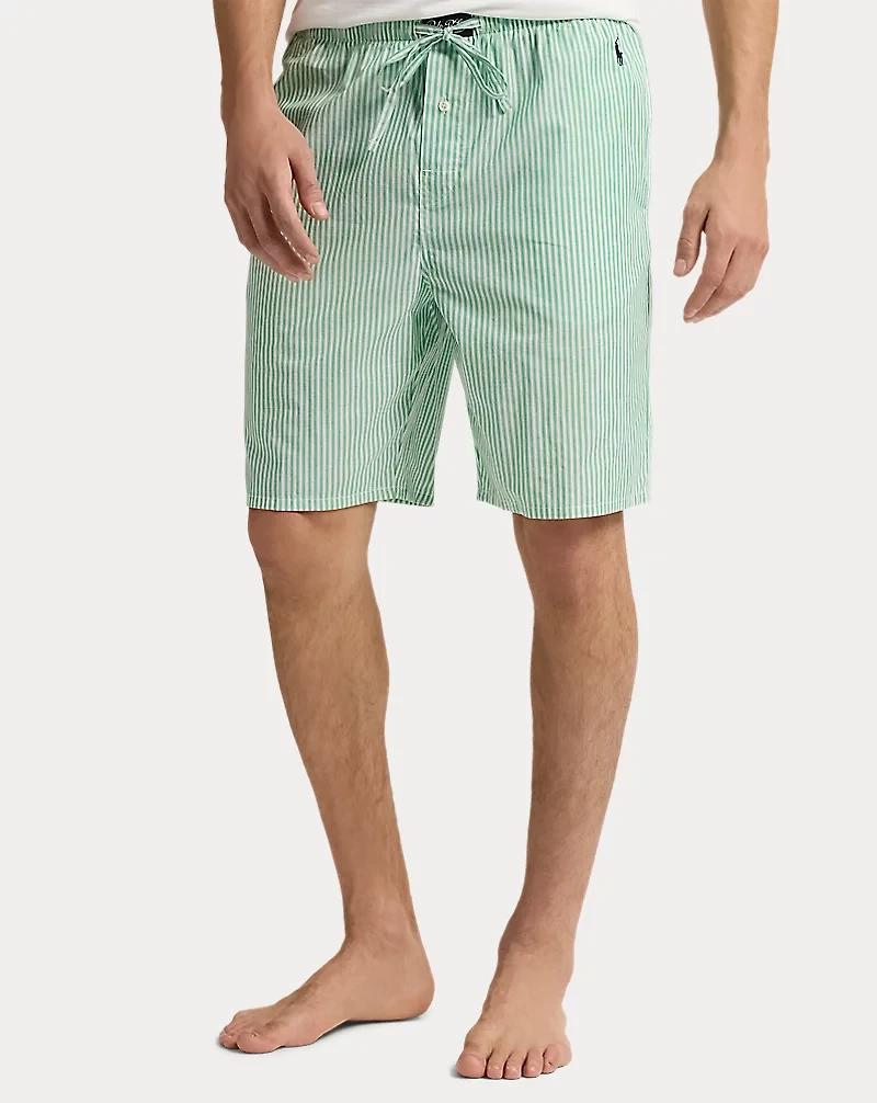 Striped Cotton Pajama Short