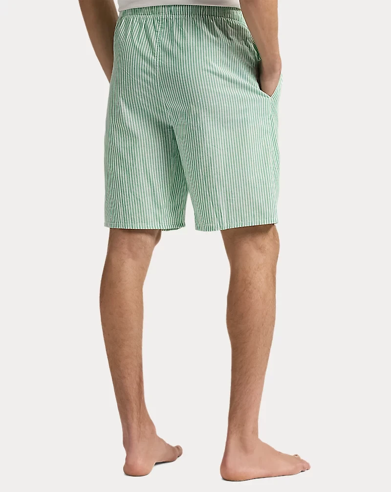 Striped Cotton Pajama Short
