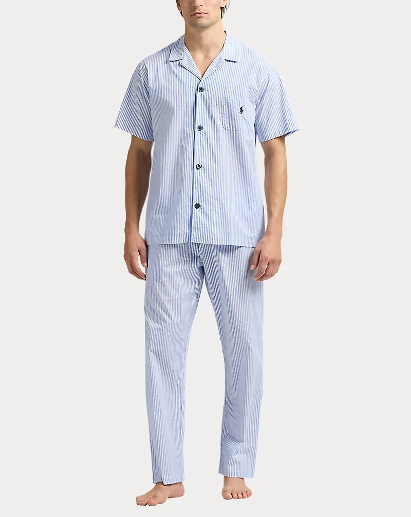 Striped Cotton Pajama Shirt