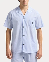 Striped Cotton Pajama Shirt