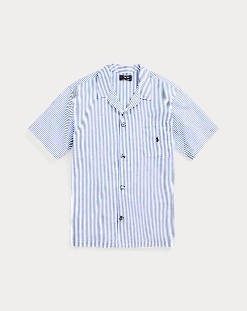 Striped Cotton Pajama Shirt