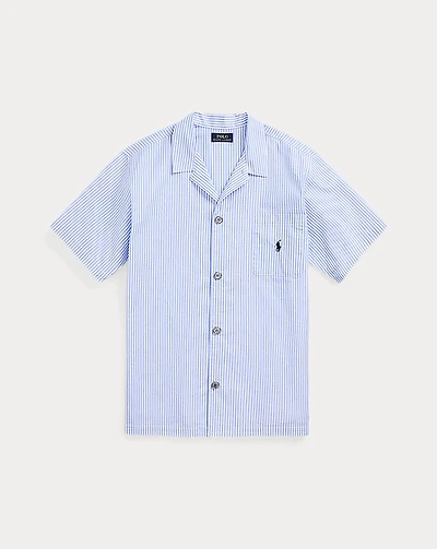 Striped Cotton Pajama Shirt