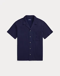 Knit Seersucker Pajama Shirt