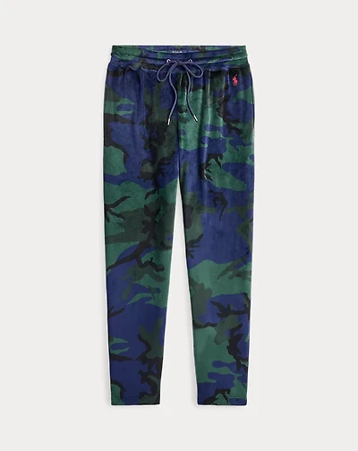 Camo Plush Velour Pajama Pant