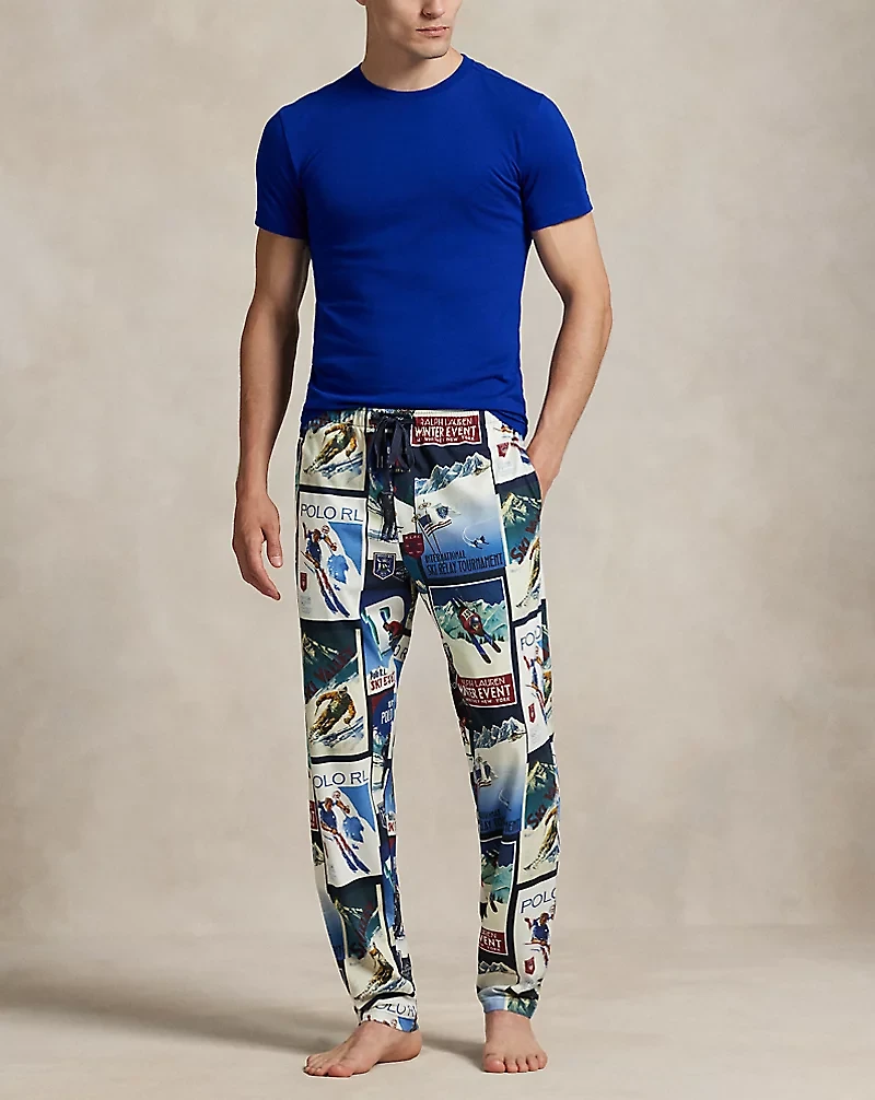 Print Jersey Pajama Pant