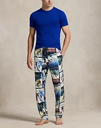 Print Jersey Pajama Pant