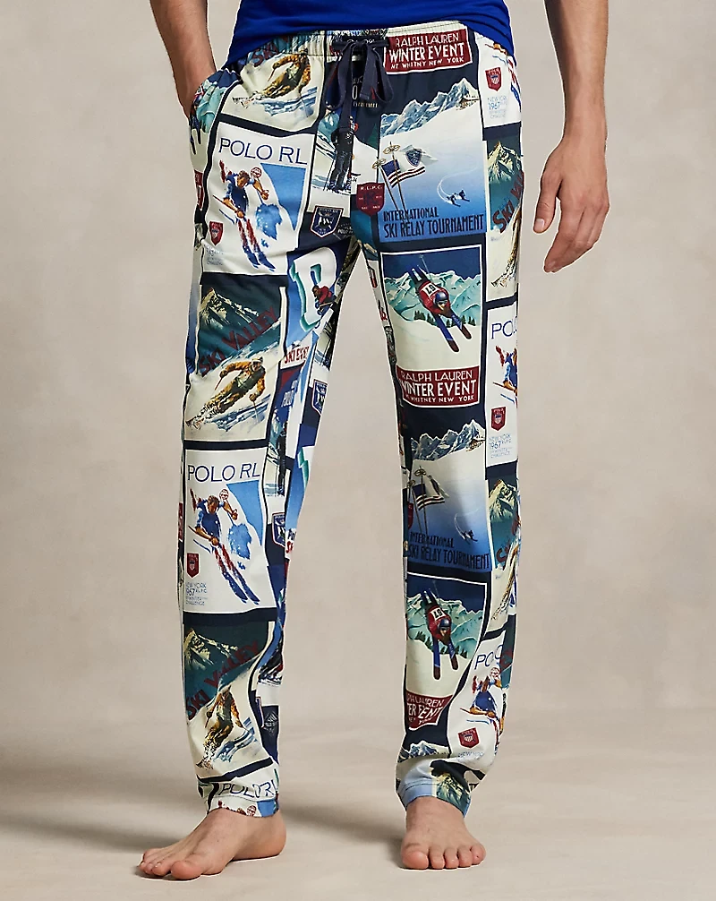 Print Jersey Pajama Pant