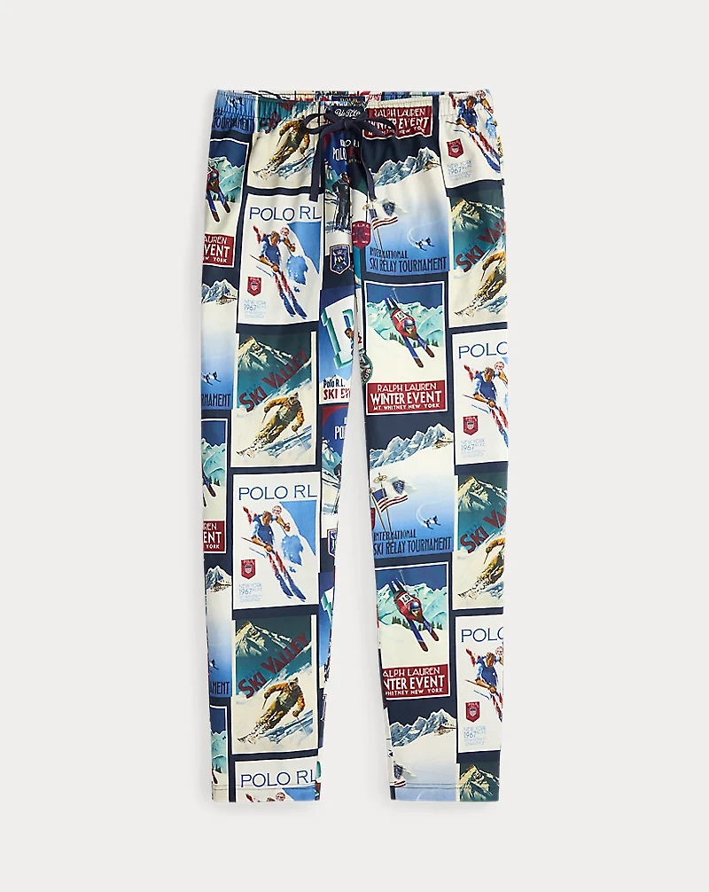 Print Jersey Pajama Pant