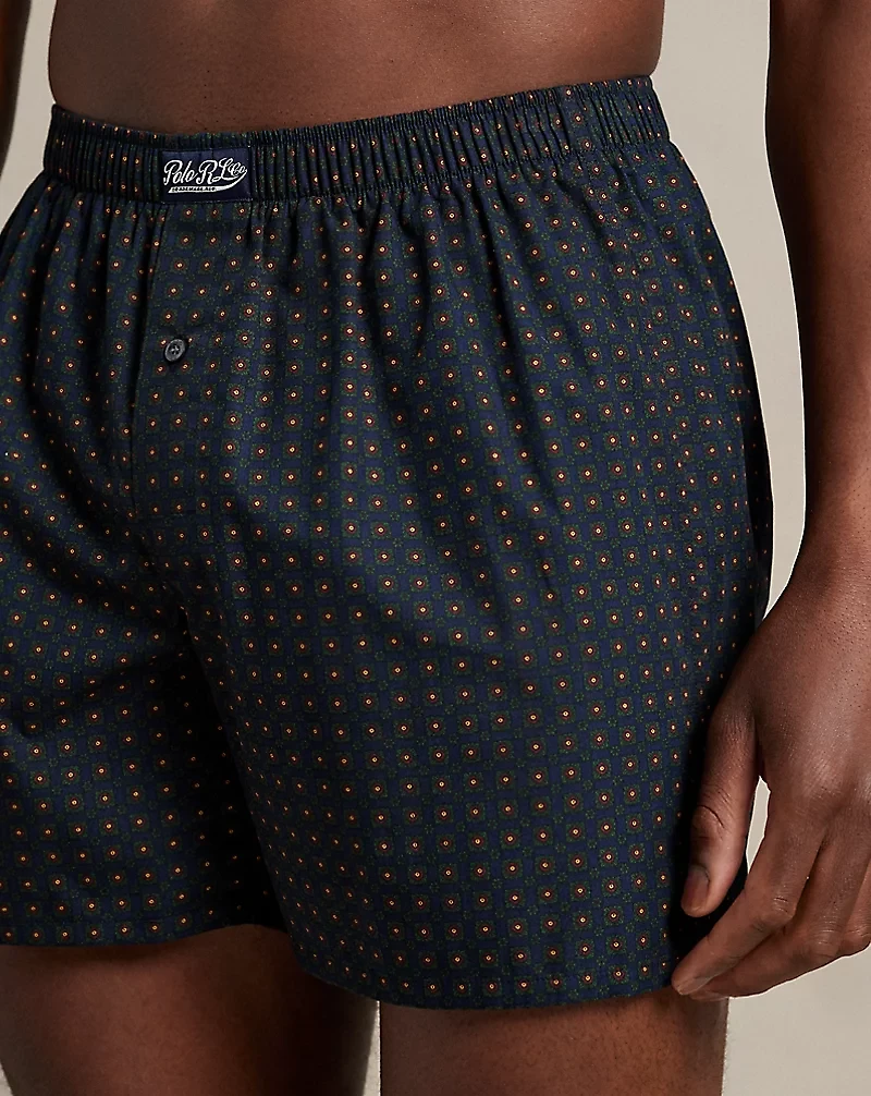 Print Woven Cotton Boxer