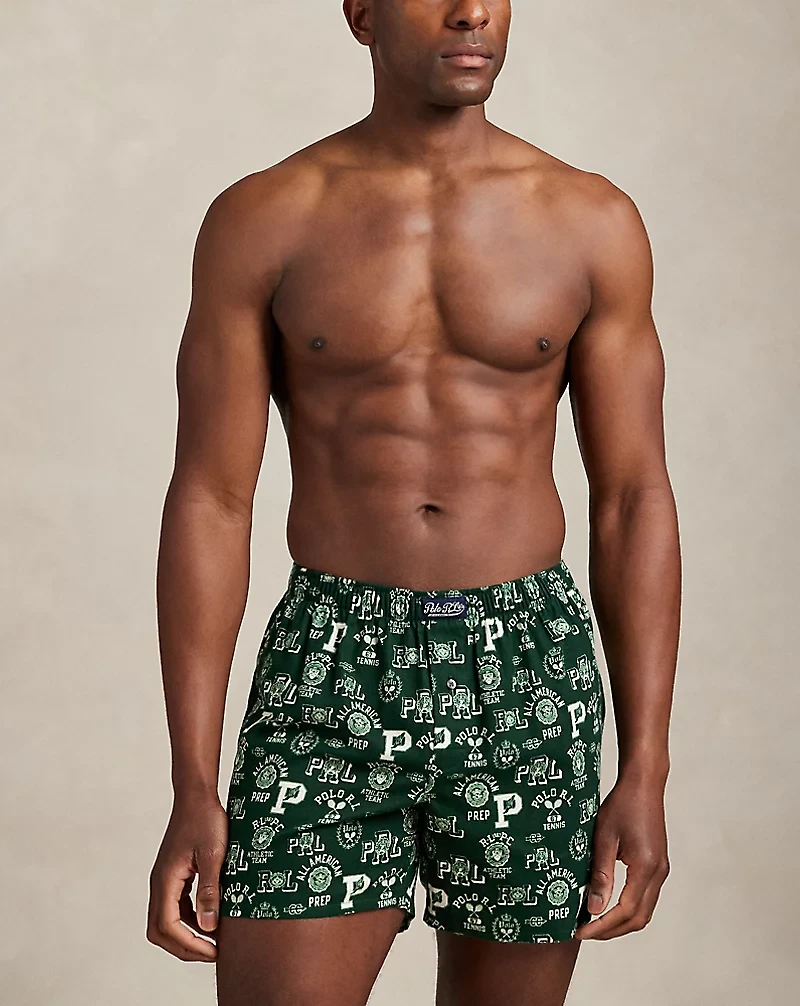 Print Cotton Flannel Boxer