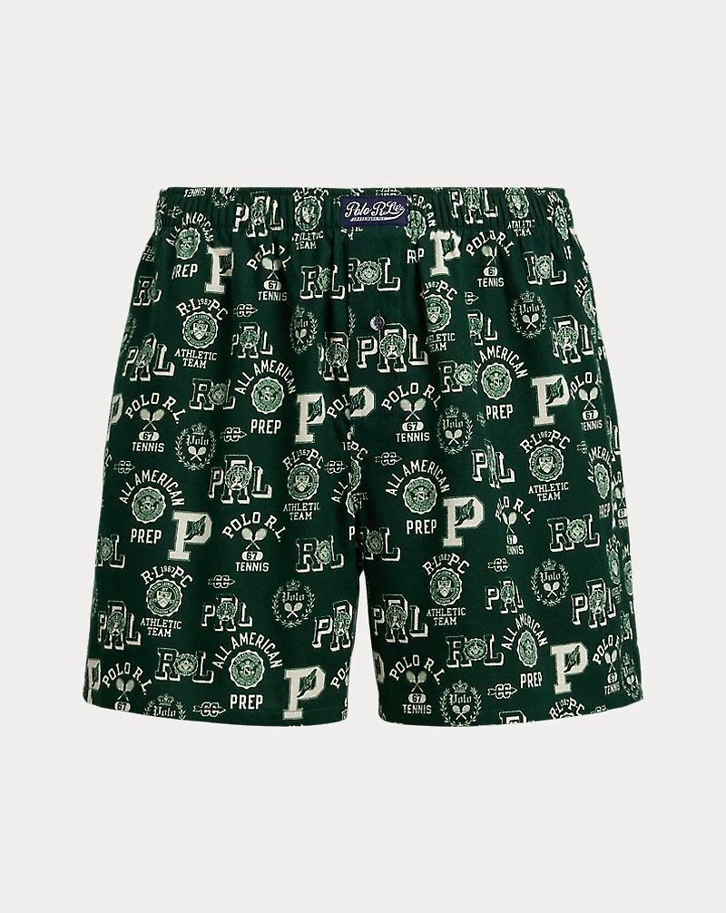 Print Cotton Flannel Boxer