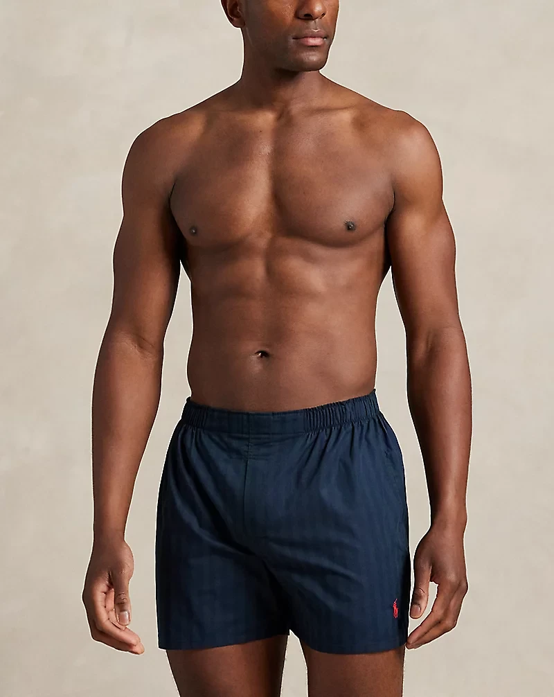Classic Fit Woven Cotton Boxer 3-Pack