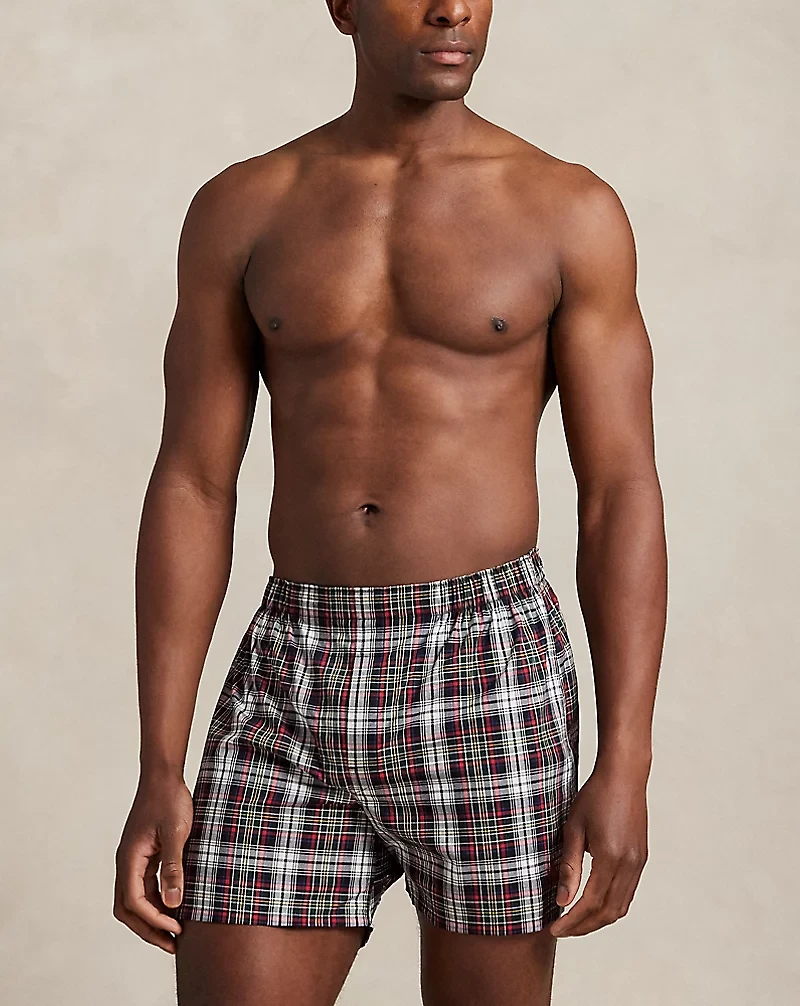 Classic Fit Woven Cotton Boxer 3-Pack