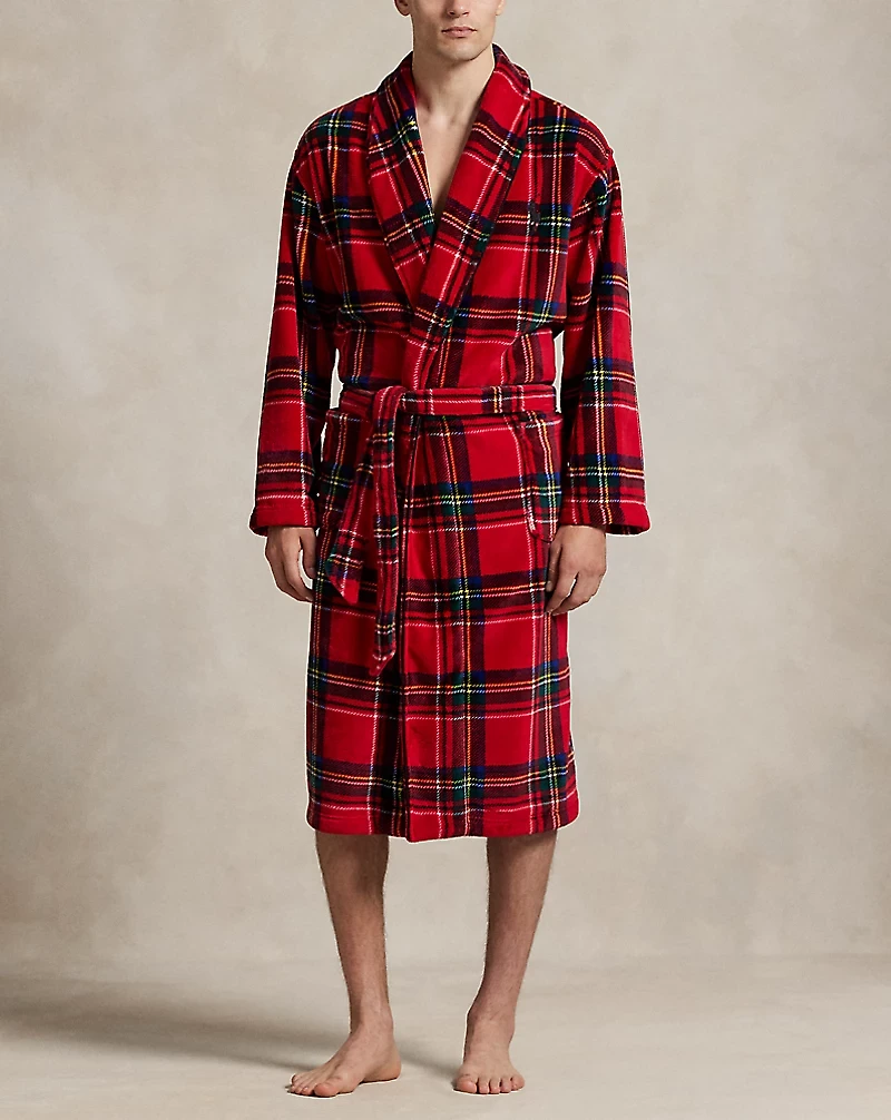 Plaid Plush Microfiber Robe