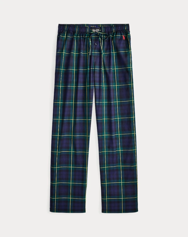 Plaid Cotton Pajama Pant