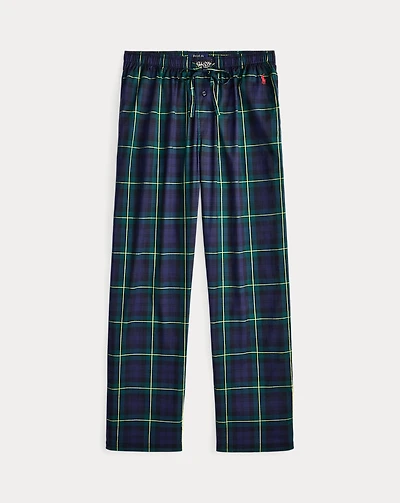 Plaid Cotton Pajama Pant