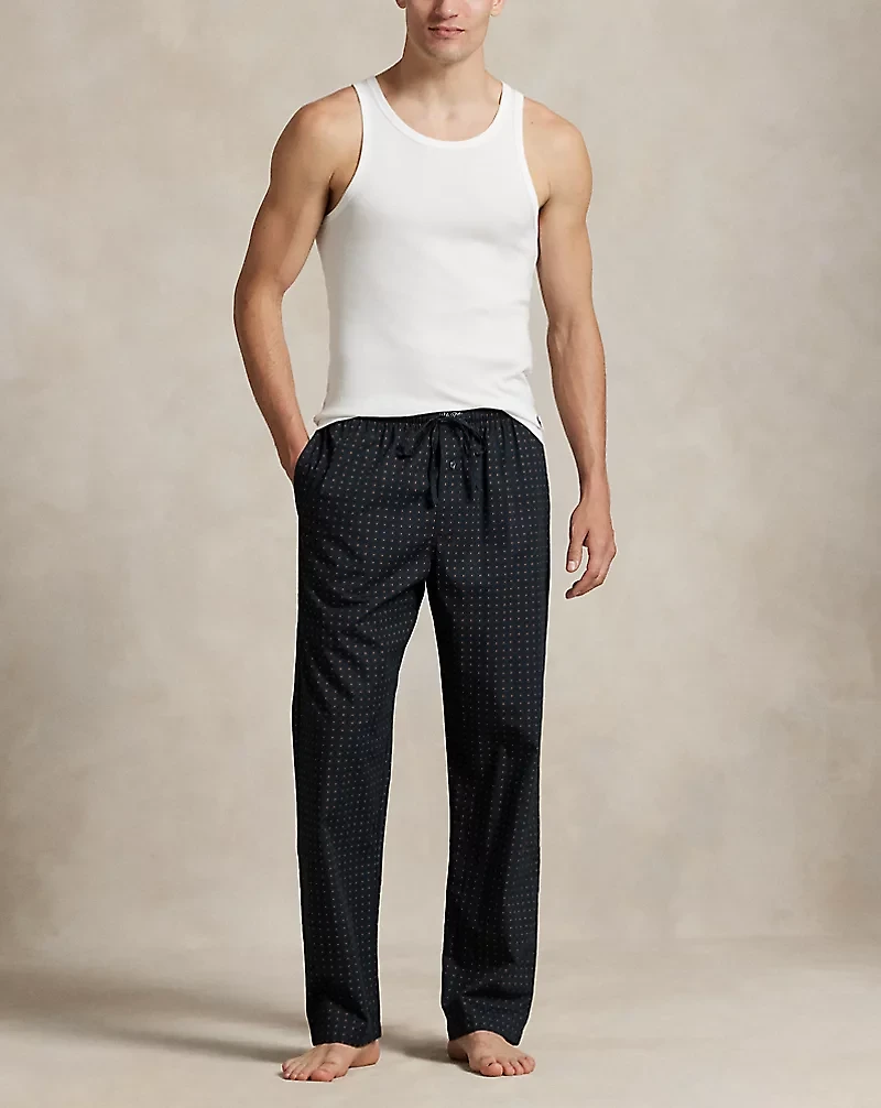 Print Cotton Pajama Pant