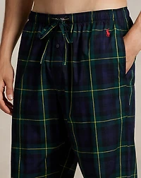 Plaid Cotton Pajama Shirt