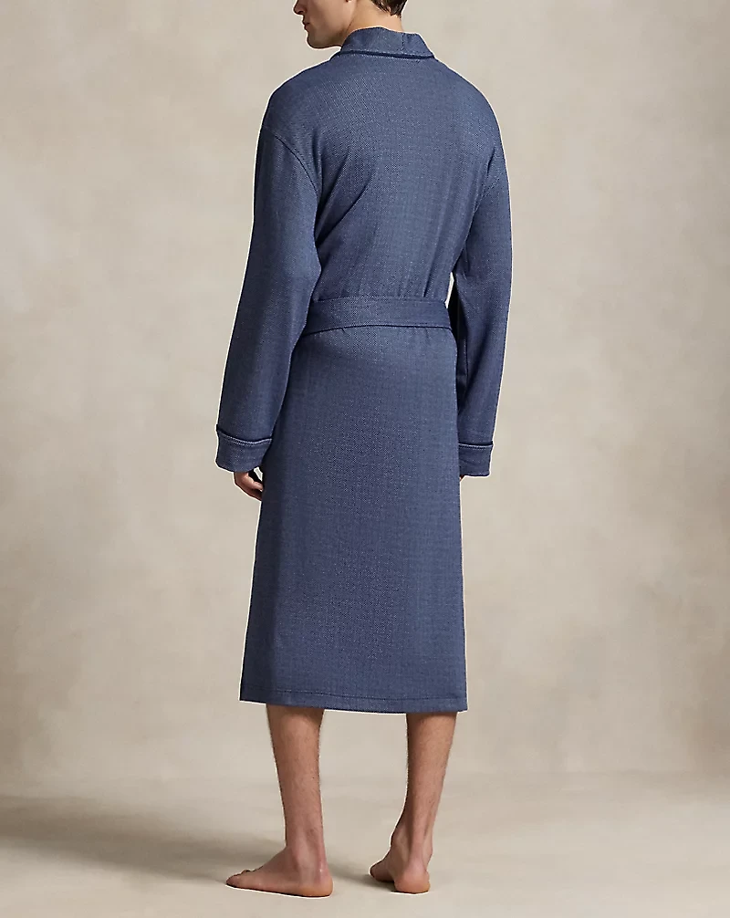 Herringbone-Knit Robe