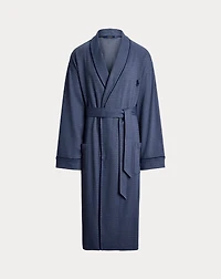 Herringbone-Knit Robe