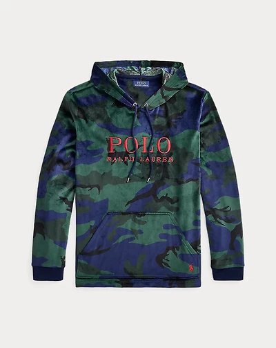 Camo Plush Velour Sleep Hoodie